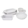 Henckels Ceramic 8-pc Mixed Bakeware & Serving Set - White Sale