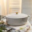 Ballarini Bellamonte Cast Iron 4.75-qt Oval Dutch Oven - Crema White Fashion