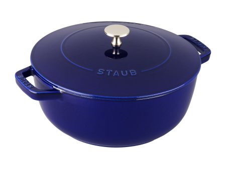 Staub Cast Iron 3.75-qt Essential French Oven - Dark Blue Online Hot Sale