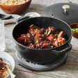 Staub Cast Iron Dutch Oven, 3.75Qt, serves 3-4, Made in France, Black Online now