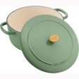 Ballarini Bellamonte Cast Iron 7.5-qt Round Dutch Oven - Saggio Green For Discount