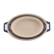 Staub Ceramic 2-pc Oval Baking Dish Set - Dark Blue For Cheap