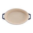 Staub Ceramic 2-pc Oval Baking Dish Set - Dark Blue For Cheap