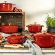 Ballarini Bellamonte Cast Iron 5.75-qt Round Dutch Oven - Pomodoro Red Online Sale