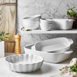 Henckels Ceramic 8-pc Mixed Bakeware & Serving Set - White Sale