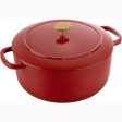 Ballarini Bellamonte Cast Iron 5.75-qt Round Dutch Oven - Pomodoro Red Online Sale