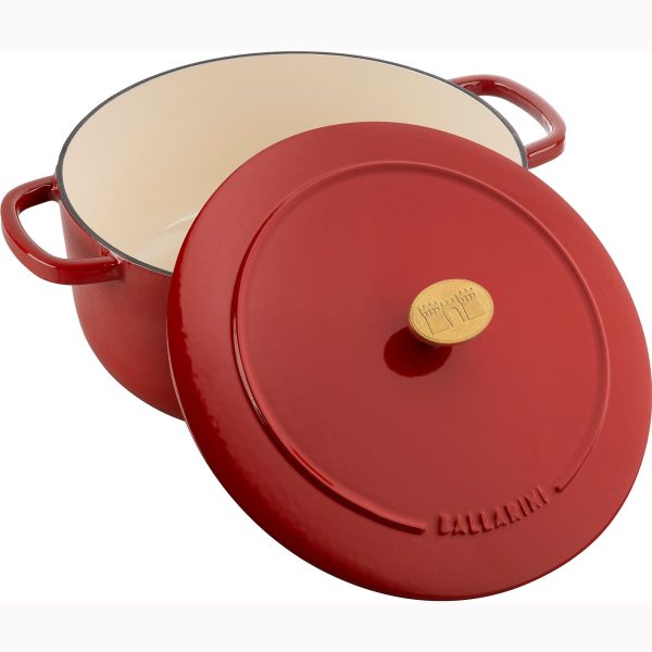 Ballarini Bellamonte Cast Iron 5.75-qt Round Dutch Oven - Pomodoro Red Online Sale