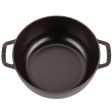 Staub Cast Iron Dutch Oven, 3.75Qt, serves 3-4, Made in France, Black Online now