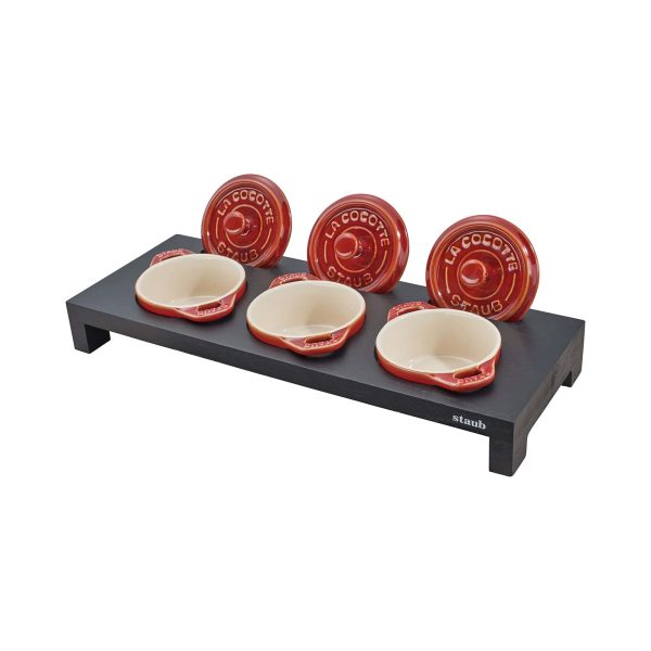 Staub Wood Mini Cocotte Stand - Black on Sale