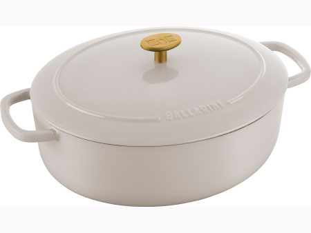 Ballarini Bellamonte Cast Iron 4.75-qt Oval Dutch Oven - Crema White Fashion