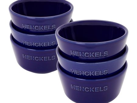 Henckels Ceramic 6-pc Round Ramekin Set - Dark Blue For Discount