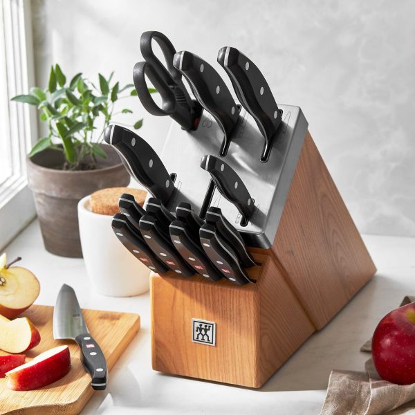 Zwilling Twin Signature 15-pc Self-Sharpening Knife Block Set - Natural Sale