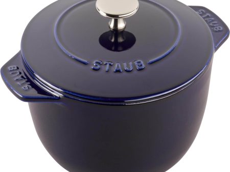 Staub Cast Iron 1.5-qt Petite French Oven - Dark Blue Online Hot Sale