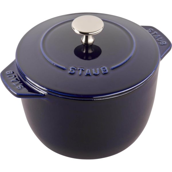 Staub Cast Iron 1.5-qt Petite French Oven - Dark Blue Online Hot Sale