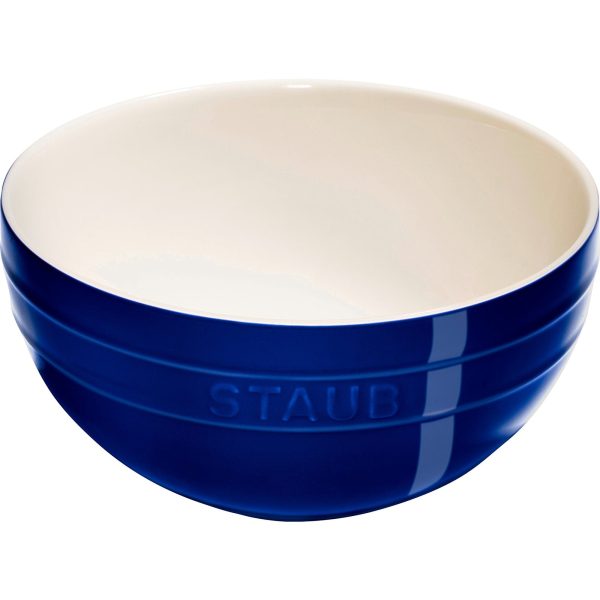 Staub Ceramic 2-pc Nested Mixing Bowl Set - Dark Blue For Discount