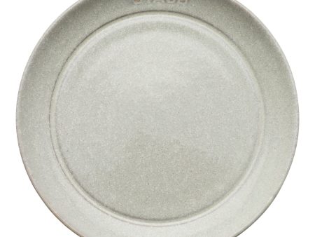 Staub Ceramic Dinnerware 4-pc 6-inch Appetizer Plate Set - White Truffle For Sale