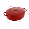 Ballarini Bellamonte Cast Iron 4.75-qt Oval Dutch Oven - Pomodoro Red Online