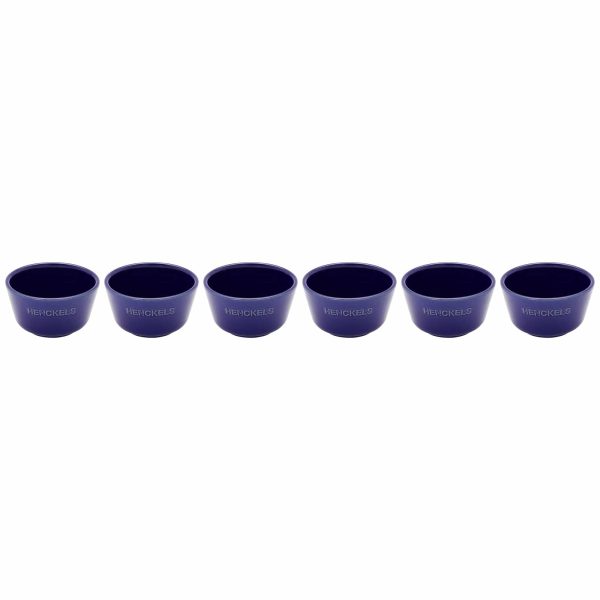 Henckels Ceramic 6-pc Round Ramekin Set - Dark Blue For Discount