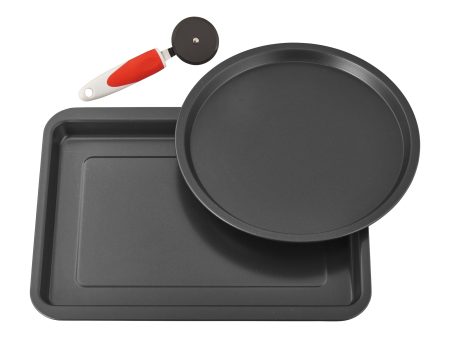 Ballarini Cookin Italy by Henckels Pizza Pan Set with Pizza Cutter, Non-Stick, Made in Italy Online