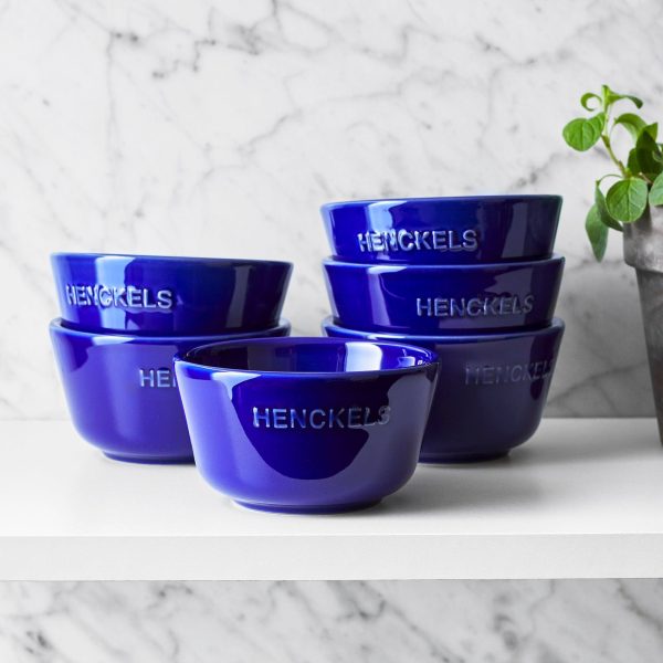 Henckels Ceramic 6-pc Round Ramekin Set - Dark Blue For Discount