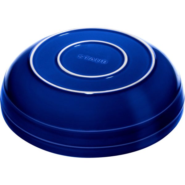 Staub Ceramic 11.5-inch Shallow Serving Bowl - Dark Blue Fashion