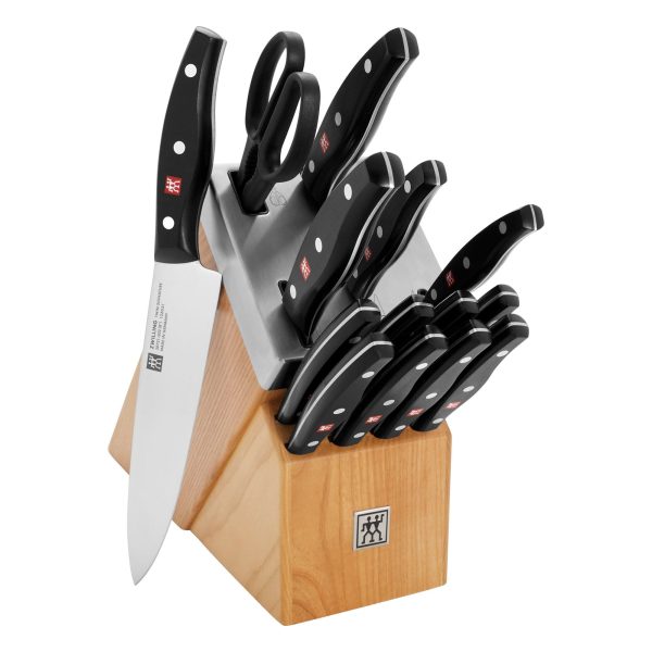 Zwilling Twin Signature 15-pc Self-Sharpening Knife Block Set - Natural Sale